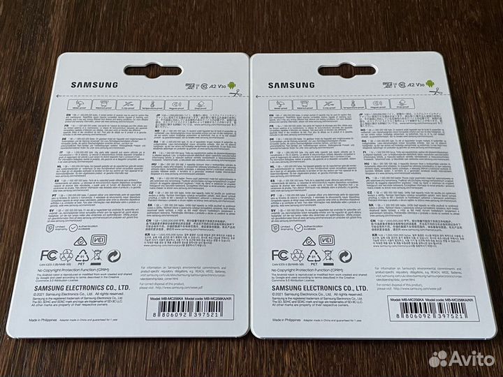 Карта памяти Samsung microsdxc Evo Plus V2 256GB