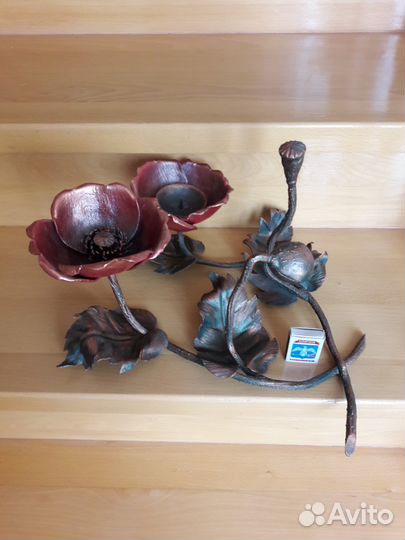 Подсвечники кован.большие новые