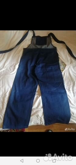 Полукомбинезон джинсовый мужской рабочий