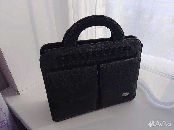 Сумка-портфель женская с кармашками