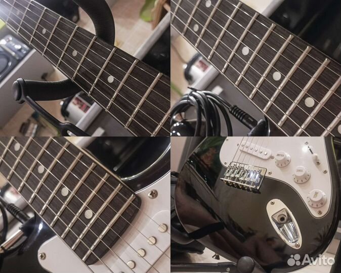 Электрогитара Fender Squier + Marshall & Комплект