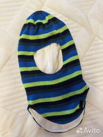 Шапка шлем для мальчика 54 55 шерсть 50