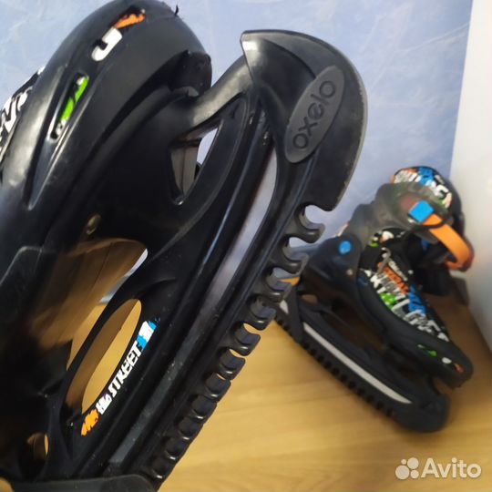 Коньки+сумка+чехлы на лезвия