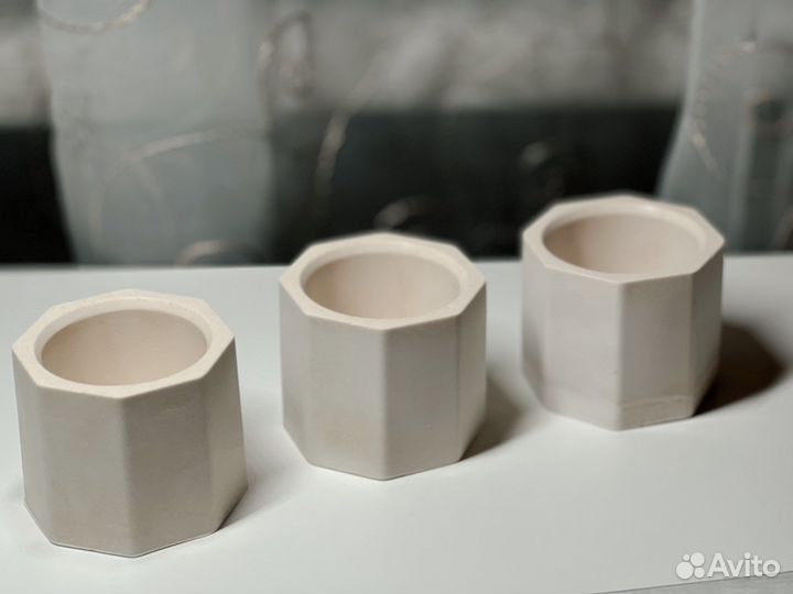 Подсвечник из гипса