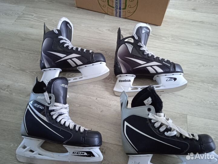 Коньки хоккейные reebok 41 (26 cm),ccm 41,26.3 cm