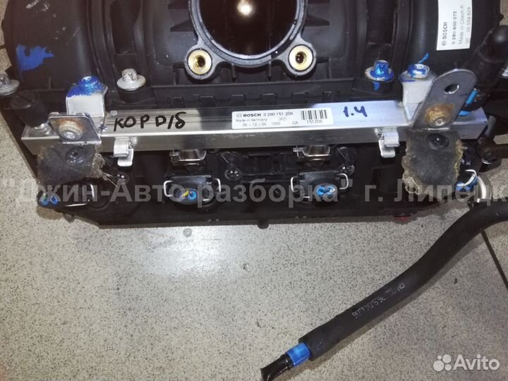 Топливные форсунки с рампой Z14XEP Corsa D Astra H