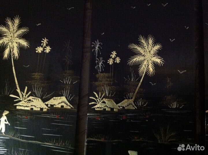 Винтажные панно Вьетнам 70-е годы