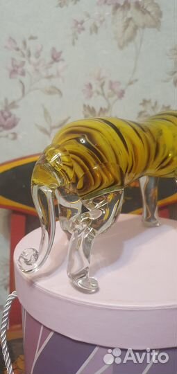 Статуэтка Тигр выдувное стекло