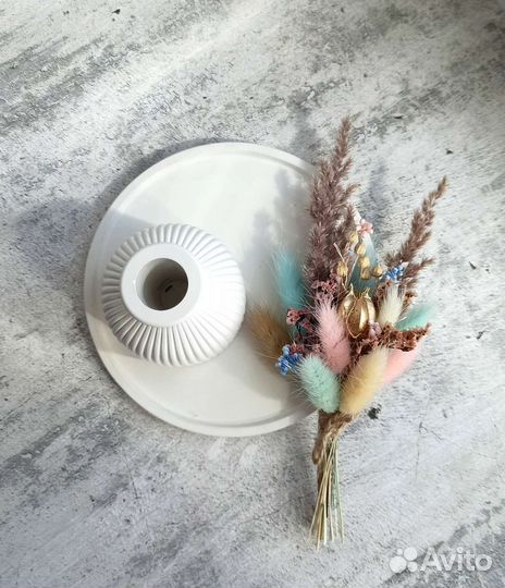 Подарочный набор. Ваза сканди. Гипс