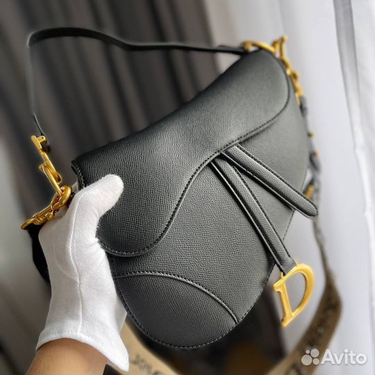 Сумка Dior седло кожа сафьяно