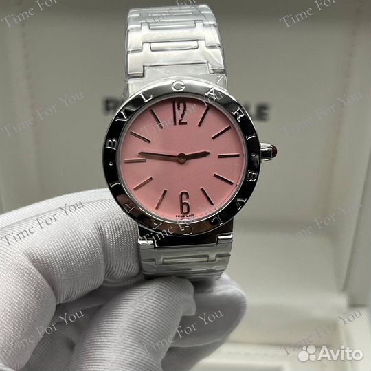 Женские часы Bvlgari розовые