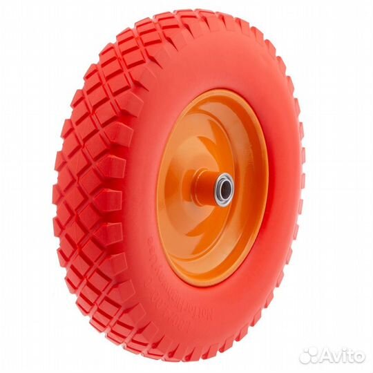 Колесо полиуретановое 4.80/4-8, длина оси 80/20мм