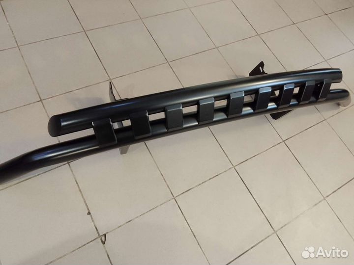 Передняя защита УАЗ Патриот двойная 63.5 мм