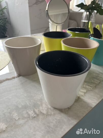 Цветные горшки для орхидей