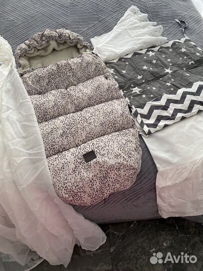 Конверт в коляску, балдахин