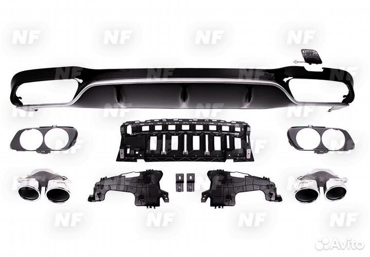 Диффузор насадки 53 AMG Mercedes W213