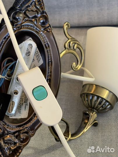 Настенный светильник бра бронза