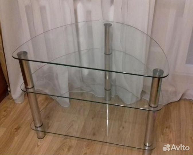 Стол стеклянный 3х уровневый