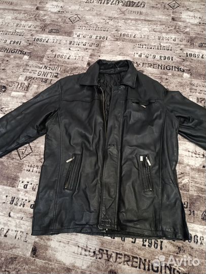Кожаная куртка мужская 54 56 размер