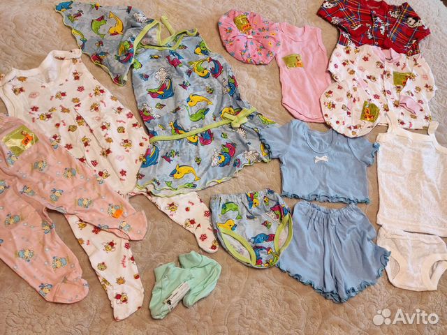 Пакет новых вещей для девочки от 0-74 размер