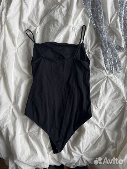 Zara боди черное L
