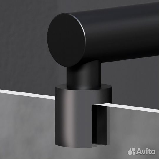 Перегородка X-Joy 110x195 черный W94WI-110-F1-BTE