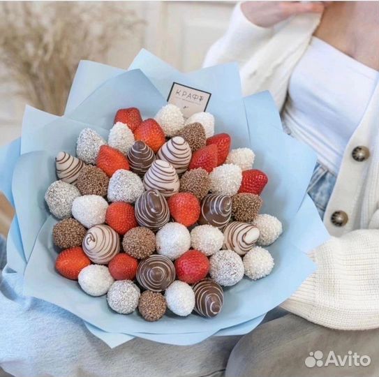 Букет из клубники Восторг L