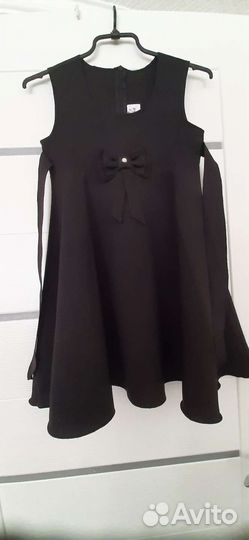 Школьный сарафан черный рост 128