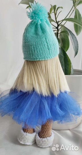 Кукла тильда, вязаная, амигуруми