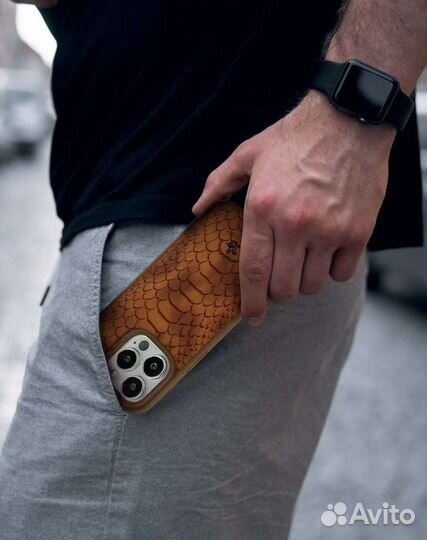 Apple iPhone 14 / 14 Pro / 14 Pro Max чехол кожа