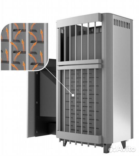 Банная печь Костер Релакс 18 м3 с сеткой