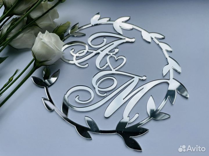 Топпер на свадебный торт