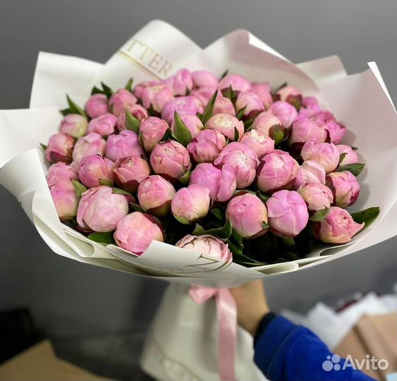 Цветы пионы Розы Букеты 51 101 Роза