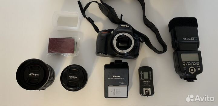 Nikon D5100 + 35 мм портретник и набор всыпшки