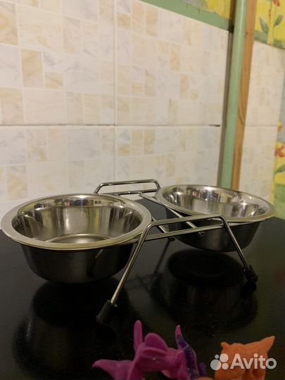 Миски для кошек на подставке