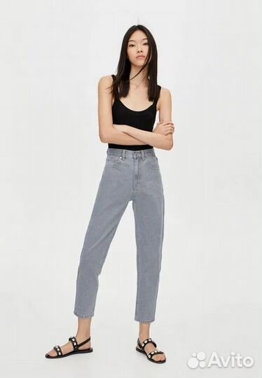 Джинсы mom pull and bear xs