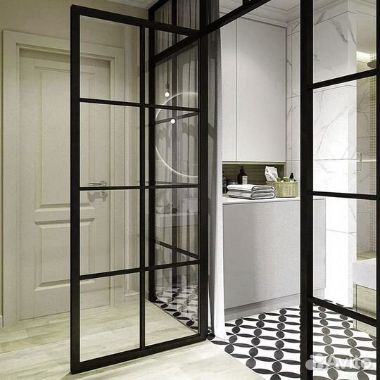 Стеклянная перегородка