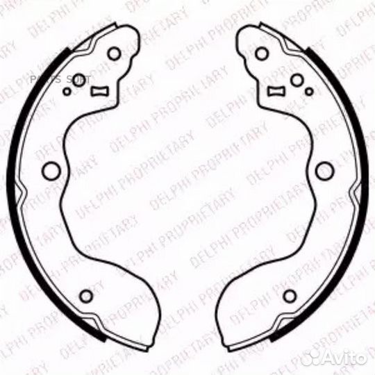 Delphi LS2071 Колодки тормозные