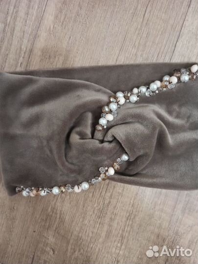 Шапки и повязки со стразами