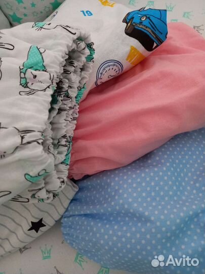 Простынь на резинке 120 60