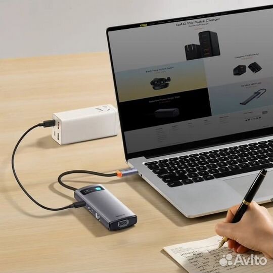 Хаб Baseus Metal Gleam Series 7-in-1