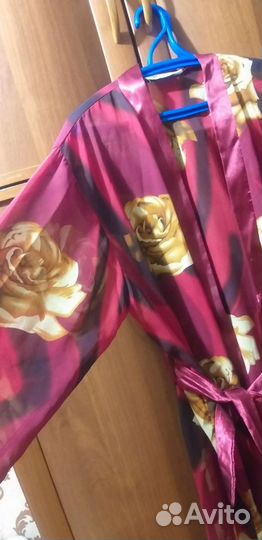 Халат лёгкии полупрозрачный шифон 50размер