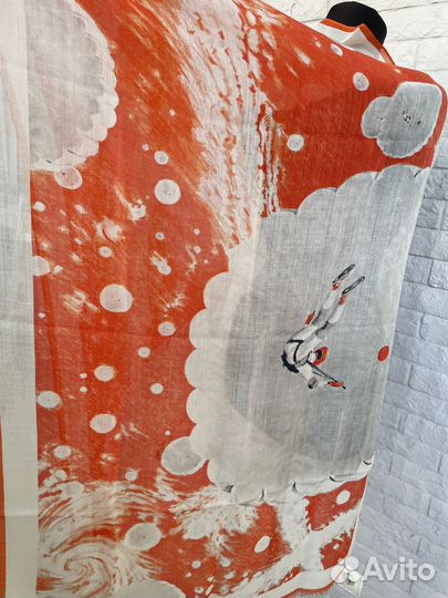 Шарф палантин женский кашемир шелк