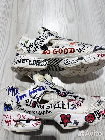 Кроссовки Reebok + Vetements без стельки 38-39