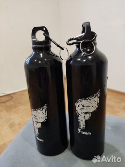 Фляга для воды 1 литр круглая