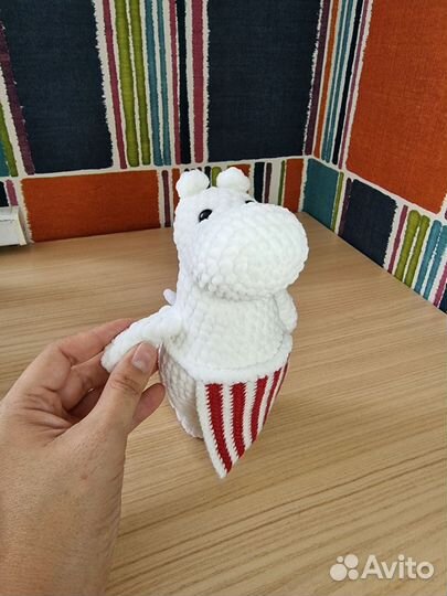 Мумий-троль вязаная игрушка