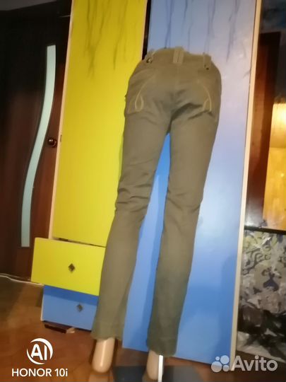 Брюки хлопок плотный джинса, zara