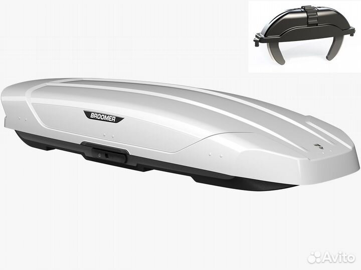 Автобокс Broomer Venture XL белый 213х89х42 500 л