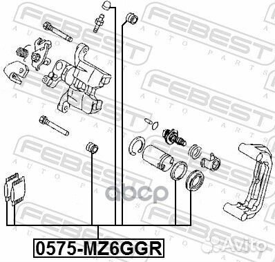 0575-MZ6GGR р/к перед. тормозного суппорта Maz