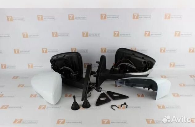 Зеркала на Ваз 2114 белые в стиле Гранта Новые